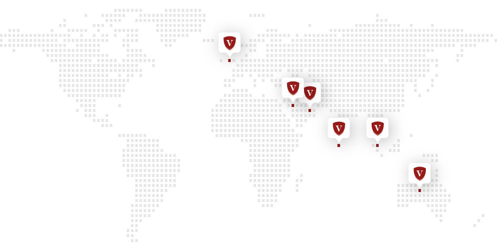 vanguard location markers on map
